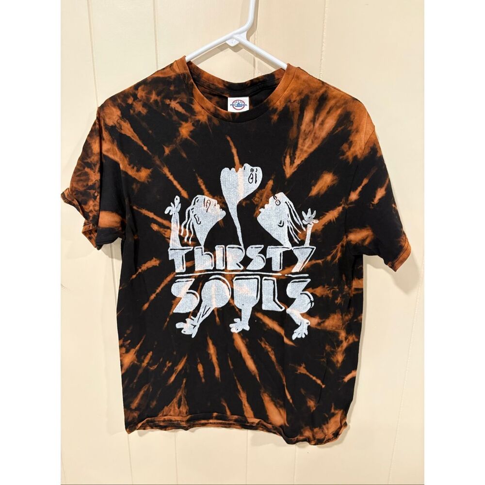 Delta Pro Weight Mens Tee Shirt, size Medium, Thirsty Souls, Tie Dye
